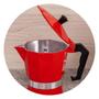 Imagem de Cafeteira italiana vermelho rende 9 xicaras café resistente