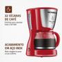 Imagem de Cafeteira Mondial Dolce Arome Inox C-32-32X-R Vermelho 127V