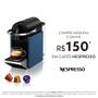 Imagem de Cafeteira Nespresso Pixie Redesign Azul e Preta para Café em Cápsula
