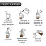 Imagem de Cafeteira Prensa Francesa 600ml Manual Vidro Profissional Cremeira Coador p/ Pó de Café Moído Leite Cappuccino Cremoso Chá Cozinha