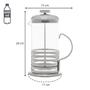 Imagem de Cafeteira Prensa Francesa em Vidro e Aço Inox para Café Leite 600ml - Wp Connect