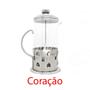 Imagem de Cafeteira prensa francesa manual  inox 350ml  café  chá  leite cremoso casa 