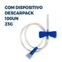 Imagem de Caixa 100un Scalp Escalpe Nº 23G Com Dispositivo - Descarpack