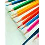 Imagem de Caixa 24 lápis de cor modelo sextavado eco cores vibrantes escolar papelaria básica