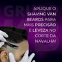 Imagem de Caixa 3 Shaving Gel Van Beards 1Kg Profissional Barbearia