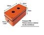 Imagem de Caixa / Botoeira Metálica Alumínio 2 Furos 22Mm Laranja Ip66
