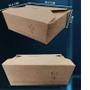 Imagem de Caixa Box Embalagem Fenchamento de Encaixe para delivery com 350ml 50 Unidades