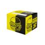 Imagem de Caixa Box Média Para Hambúrguer Artesanal Amarelo E Preto Com 50 Peças