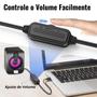 Imagem de Caixa Caixinha De Som Pc Notebook Gamer Usb Led Rgb Potente