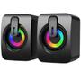 Imagem de Caixa Caixinha De Som Pc Notebook Gamer Usb Led Rgb Potente