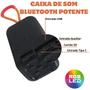 Imagem de Caixa Caixinha De Som Portatil Tws Bluetooth 5.0 Led Potente