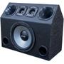 Imagem de Caixa Carro Som Automotivo Trio Sub 12 Pol 200w rms Driver Corneta Tweeter