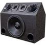 Imagem de Caixa Carro Som Automotivo Trio Sub 12 Pol 200w rms Driver Corneta Tweeter