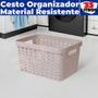 Imagem de Caixa Cesto Organizador Multiuso Rattan S/ Tampa 33 LITROS (46x34x24)