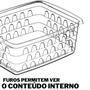 Imagem de Caixa Cesto Organizador Multiuso Retangular P Reforçado