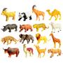 Imagem de Caixa com 16 Bichos de Plástico Animal World Animais Safari