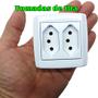 Imagem de Caixa com 2 Tomadas 10a Monobloco de Sobrepor Slim Box Sistema X de Parafusar