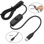 Imagem de Caixa Com 40 Fontes 5v 3A USB-C 3.1 Conector Tipo C Para Rasp Pi 4 Botão Liga/Desligar - U1002
