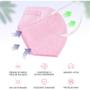 Imagem de Caixa com 500 Unidades de Máscaras Kn95 Rosa WWDoll para Proteção com Clipe de Nariz