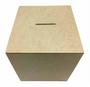 Imagem de Caixa Cubo Cofre G Mdf Liso 14X14X14 Cm