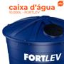 Imagem de Caixa d'água Polietileno 10.000L Tampa Rosca Azul Fortlev