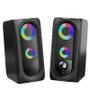 Imagem de Caixa d Som Gamer Led Rgb Subwoofer Pc Computador P2 12w Rms