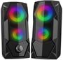 Imagem de Caixa d Som Gamer Led Rgb Subwoofer Pc Computador P2 12w Rms