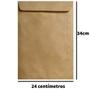 Imagem de Caixa de 250 Envelopes Marrom Tamanho A4 Saco Kraft Pardo 24x34cm Espessura 80 Gramas Scrity