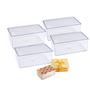 Imagem de Caixa de Acrílico Para Bolo Doce Cake Box BlueStar 1,5L Retangular C/4