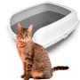 Imagem de Caixa de areias Bandeja higiênica sanitário para gatos semi aberta