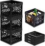 Imagem de Caixa de Armazenamento CleverMade CleverCrates 25L Obsidian - Pacote com 3 Unidades