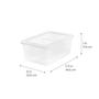 Imagem de Caixa de Armazenamento IRIS USA - 17 Qt, Plástico Transparente sem BPA (12 Unidades)