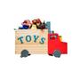 Imagem de Caixa De Brinquedos , Baú Organizador De Madeira, Truck Toys
