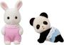 Imagem de Caixa de brinquedos - bebe coelho neve & bebe pand - sylvanian families - epoch