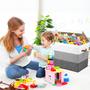 Imagem de Caixa de Brinquedos Mayniu Large 83L com Divisórias - Cinza Gradiente