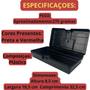 Imagem de Caixa de Ferramentas Preta com Trava e Alça tamanho P Maleta Prática e Reforçada!