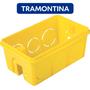 Imagem de Caixa de Luz 4x2 Retangular Amarela Tramontina