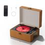 Imagem de Caixa de Música Yintiny Time com Bluetooth e Leitor de CD - Design Marrom