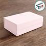 Imagem de Caixa de Papel Rígido Retangular Rosa Bebê com Ímã - 1 unidade - Cromus - Rizzo