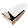 Imagem de Caixa de papelão montável branca Multifuncional 16x11x5 Fortes e Resistentes  Kit com 100 unidades.