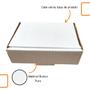Imagem de Caixa de papelão montável branca Multifuncional 16x11x5 Fortes e Resistentes  Kit com 100 unidades.