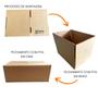 Imagem de Caixa de Papelão SemiKraft para Envios de E-commerce 16x11x8 com 300 Unidades.
