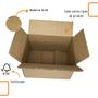 Imagem de Caixa de Papelão SemiKraft para envios de E-commerce 18x13x9 Kit com 150 unidades 