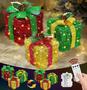 Imagem de Caixa de Presente de Natal com Luzes e Temporizador (Pacote com 3)