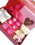 Imagem de Caixa De Presente Urso Do Dia Dos Namorados Rosa Com Sacola