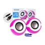 Imagem de Caixa de som 2.0 Speaker Para Notebook E Computador Cs-69 Rosa Exbom
