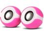 Imagem de Caixa de som 2.0 Speaker Para Notebook E Computador Cs-69 Rosa Exbom