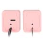 Imagem de Caixa De Som 2.0 Usb 5V 2X 1W Controlador Volume Rosa Vs-01R