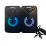Imagem de Caixa de Som Alto Falante 2.0 com LED SPACE 10W para Computador Notebook Gamer