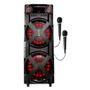 Imagem de Caixa de Som Ampl. Polyvox XT-2000T Bluetooth TWS Fm LED 2000w- 2 Mic